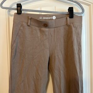 Betabrand Khaki bootcut pants, Size Small-Long